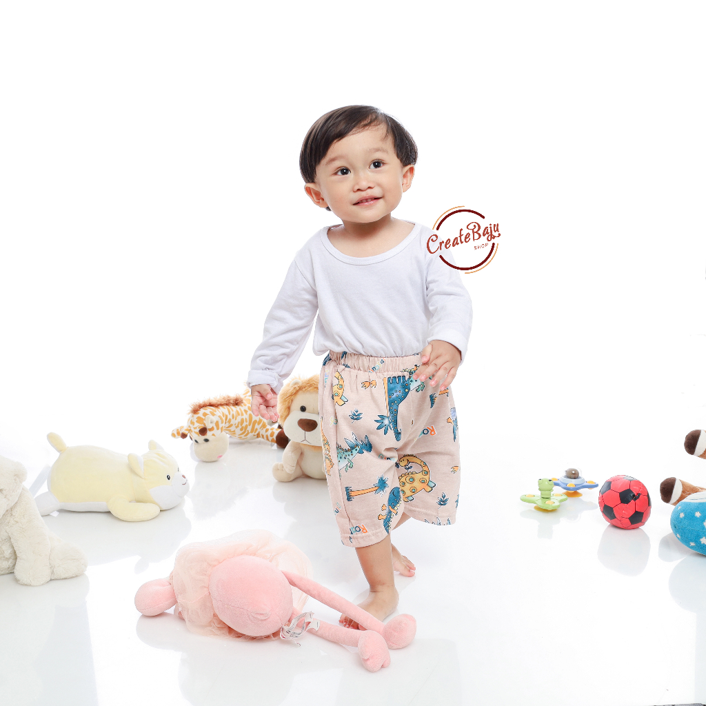 CELANA PENDEK ANAK PRINTING DINO STOMP CELANA SANTAI ANAK LAKI 1-5 TAHUN FASHION
