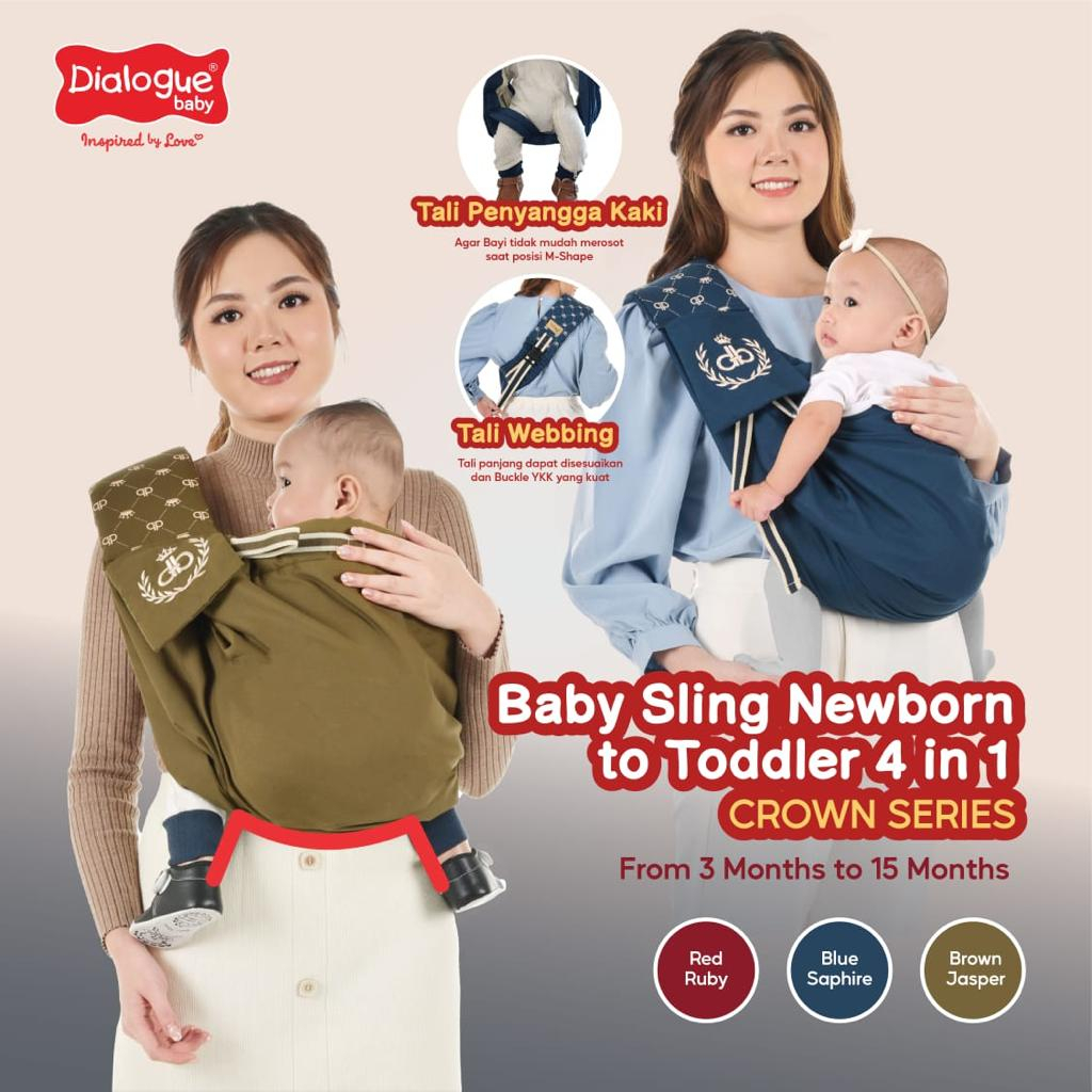 Dialogue Sling NB To Toodler 4in1 Crown Series - Gendongan Samping DGG4413