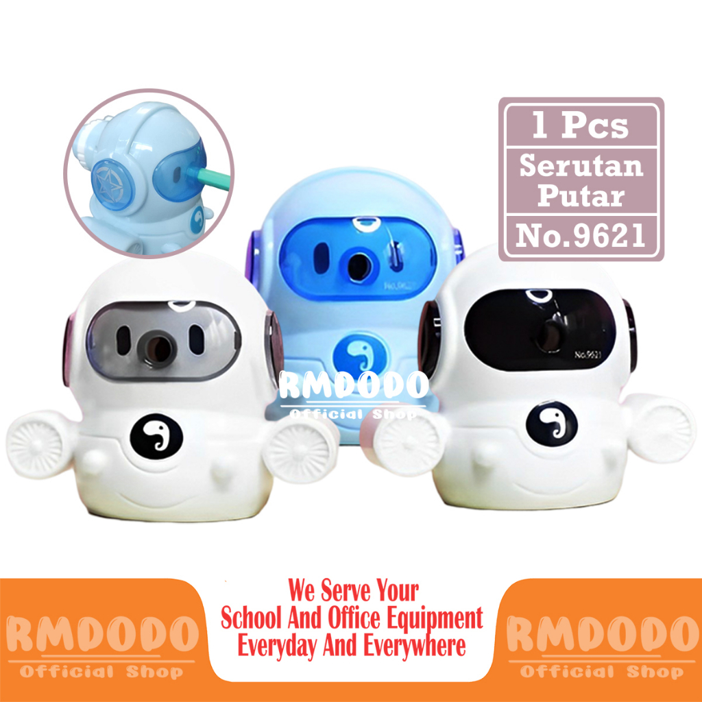 

Rmdodo - Serutan Pensil Putar / Rautan Pensil / Pengserut Putar / Rautan Putar Meja / Rawutan No.9621