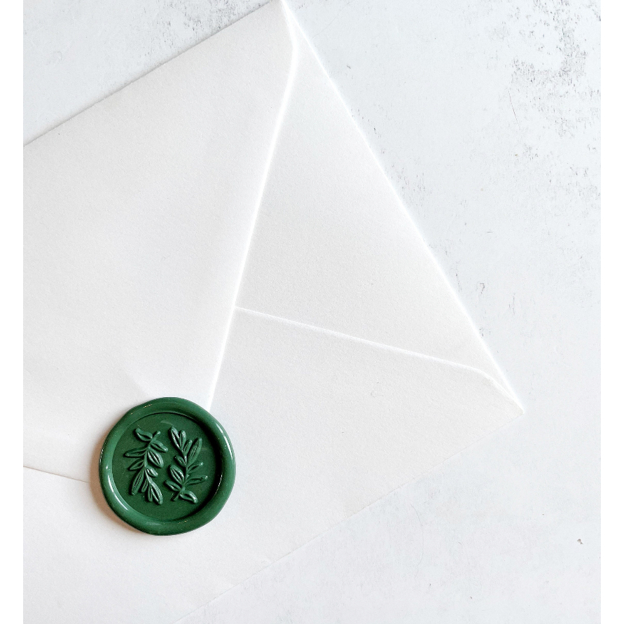 

(KSC) Stella (Forest Green) - 1 Pcs seal wax coin sticker siap pakai ready stock (Include double tape) / souvenir pernikahan / accesories / calligraphy / journaling / undangan / hampers