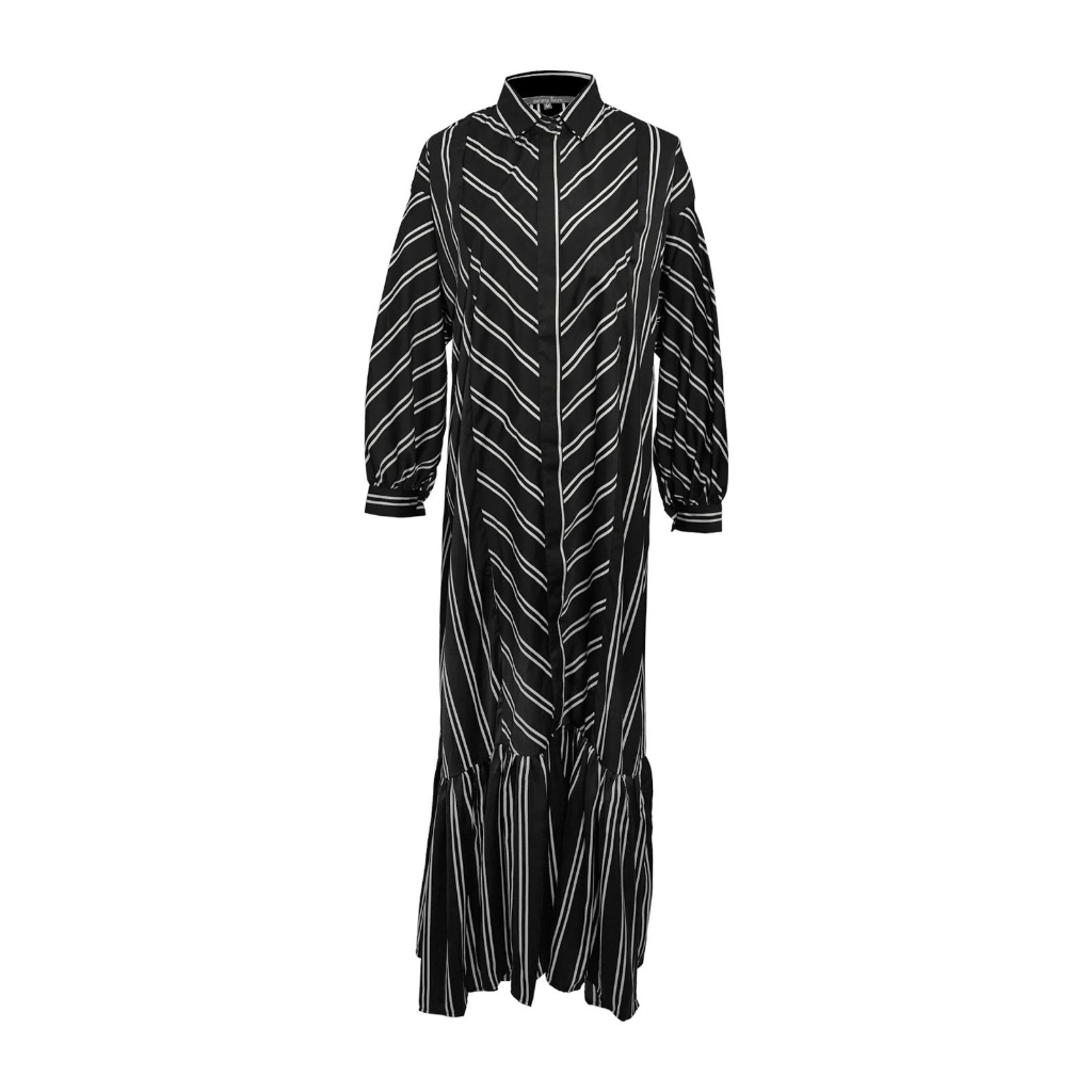 ALYSA STRIPE SHIRT DRESS - BENANG JARUM