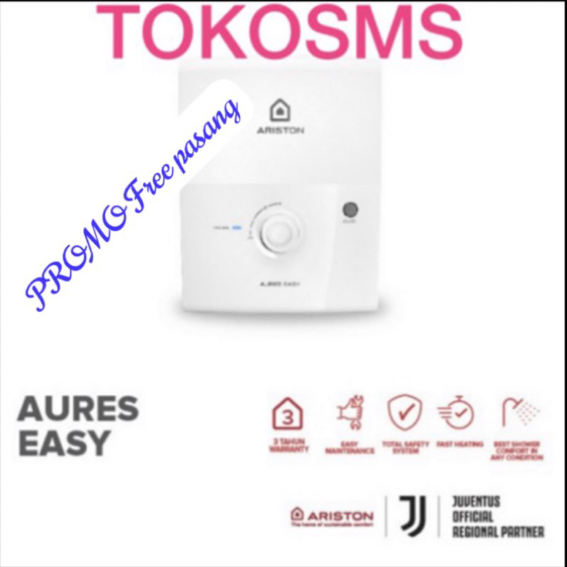 water heater instant ariston aures easy 2.4 SB pemanas air mandi EASY 2.4SB