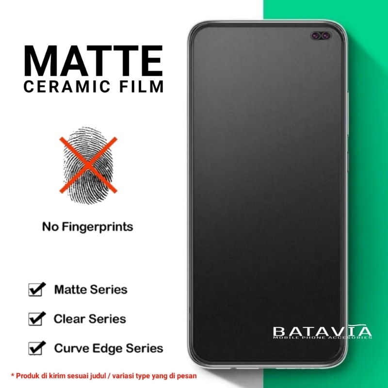 Matte Glass Vivo V19 / V19 Pro Ceramic Matte Full Layar Curved Premium Anti Pecah