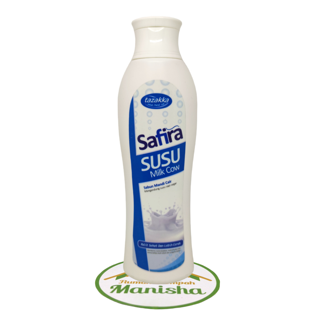 Sabun Mandi Cair Susu Milk Herbal Safira - Kulit Bersih dan Lebih Segar - Safira Susu Milk 150ml