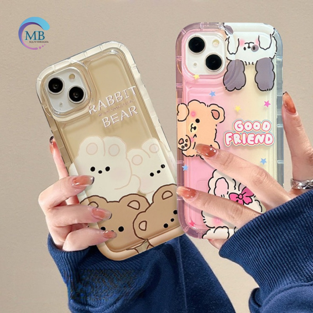 SS825 SOFTCASE SILIKON AIR BAG CUTE CARACTER FOR IPHONE 6 6S 7 8 7+ 8+ X XS XR 11 12 13 14 PRO MAX MB5035