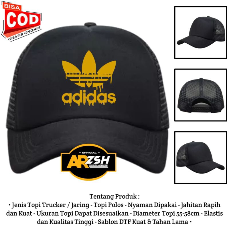 Topi Adidas Trucker Jaring | Topi Trucker Jaring Adidas