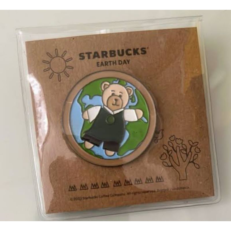 Pin Starbucks Edisi Enamel Pin Earth and Donals