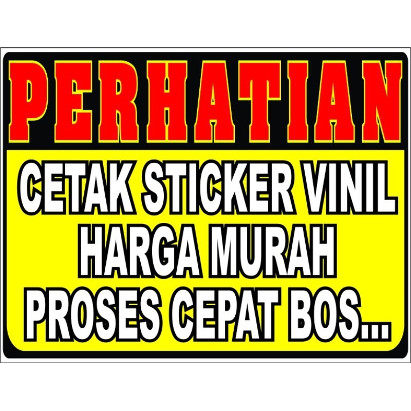 

cetak sticker vinil ukuran A3+ - harga Murah cetak per lembar