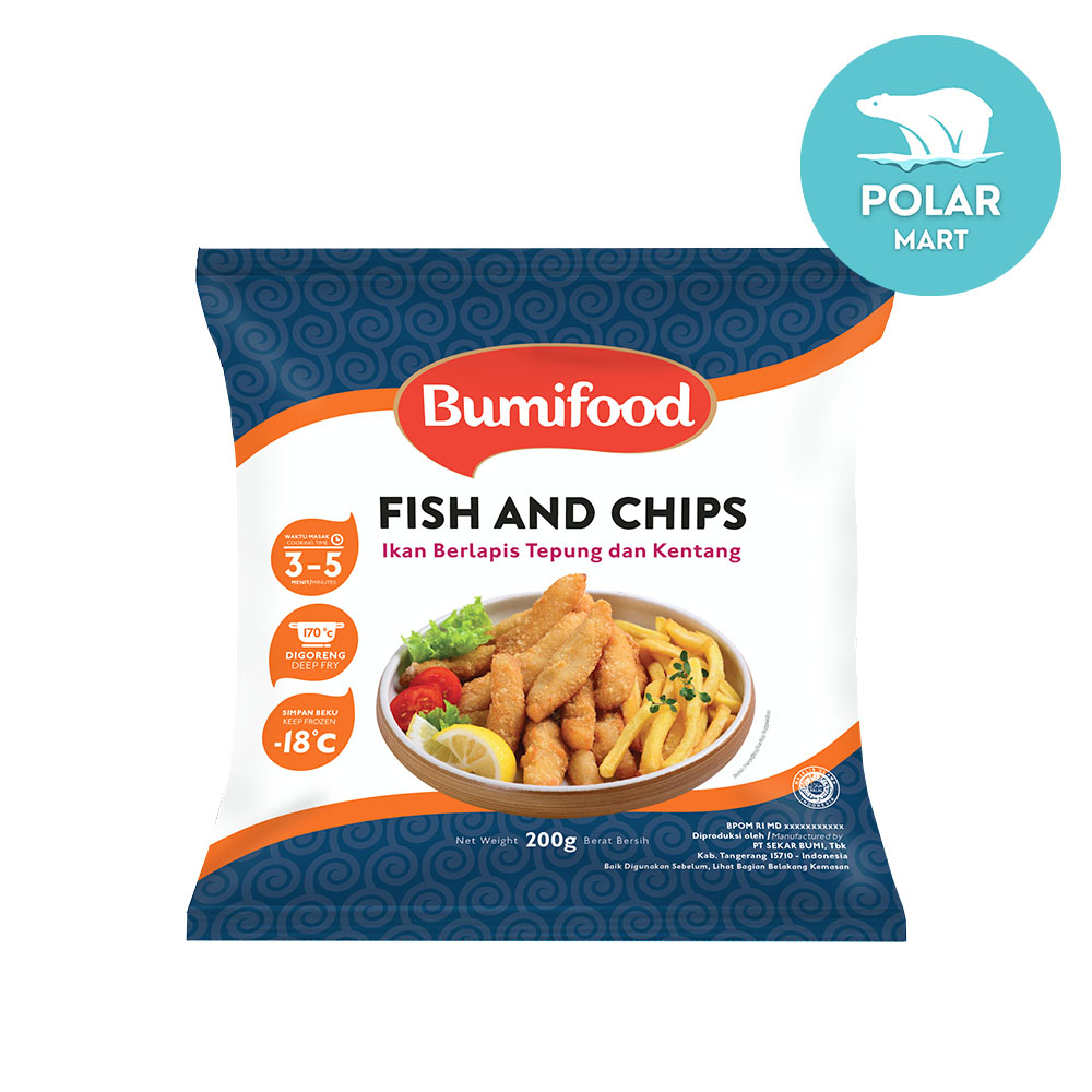 

Bumifood Fish and Chips 200 Gram (FROZEN FOOD BANDUNG)