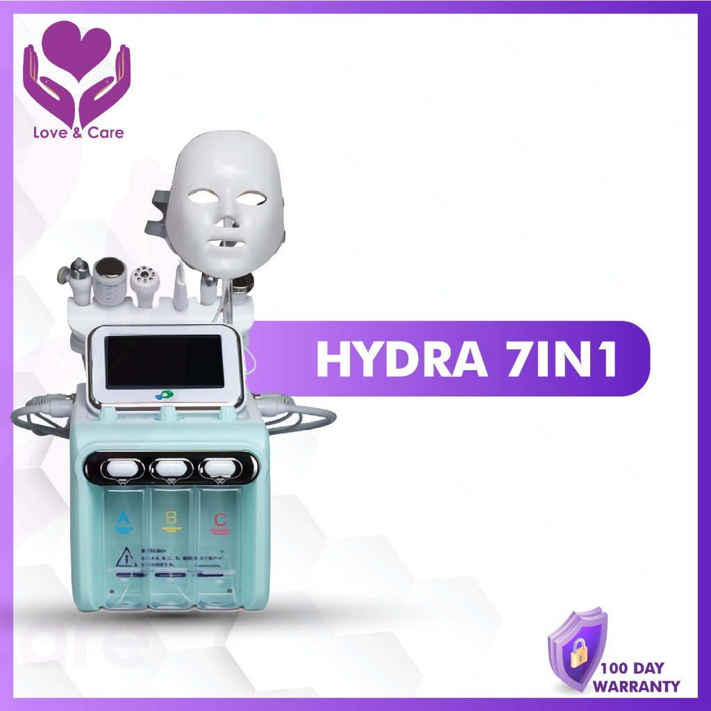 Alat Hydra Peel Facial 7 in 1 Hydrapeel 7in1 Perawatan Wajah Penghilang Komedo 6in1