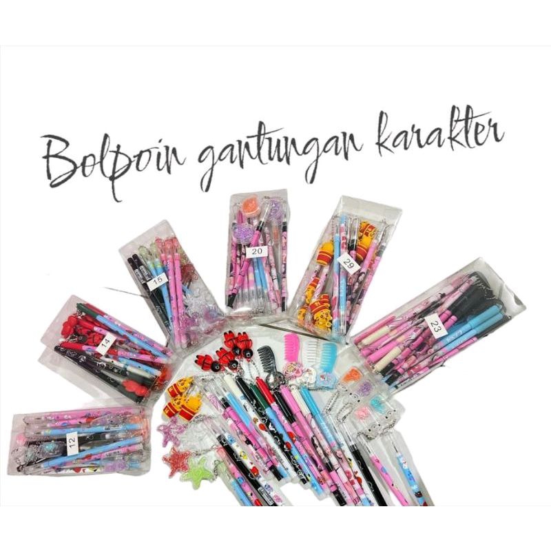 

BOLPOIN GANTUNGAN 1LUSIN // BOLPOIN GANTUNGAN MOTIF LUCU