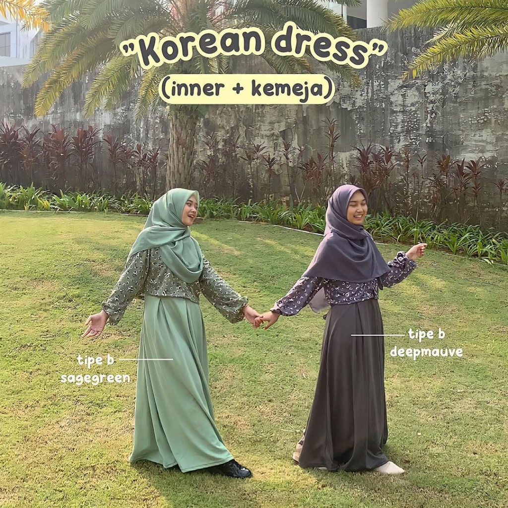 KOREAN DRESS FLOWERY BY ARUNAOUTFIT