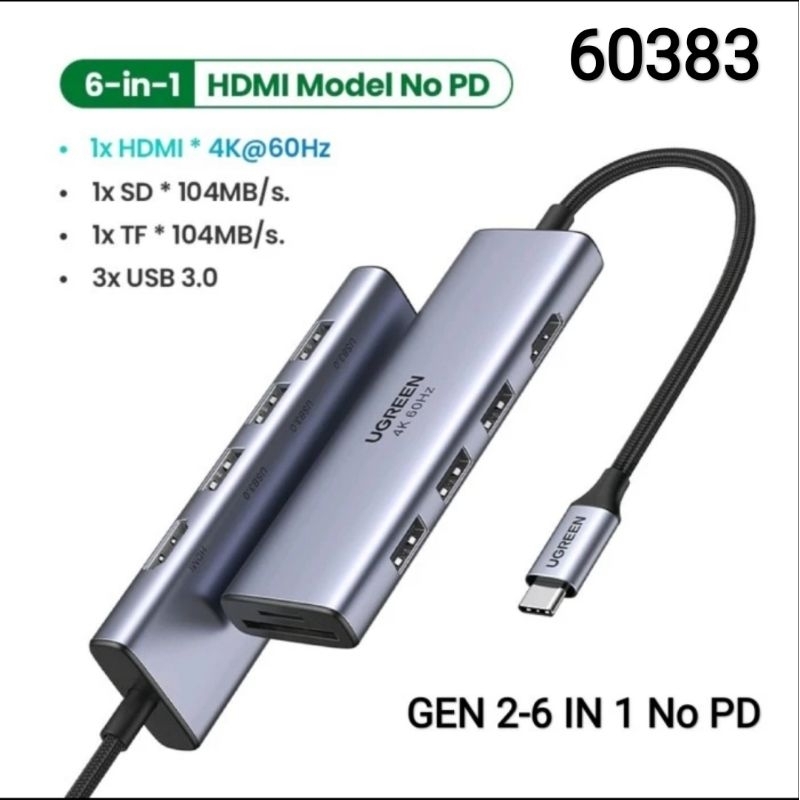 Ugreen Usb C 5 6 7 8 9 10 in 1 Usb C Hub to Hdmi 4K - Ugreen 15495 80133 60600 Hub HDMI Usb 3.0 Card Reader Gigabit Power Delivery