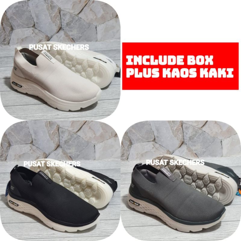 Sepatu Pria Skechers Go walk Hyper Burst Slip on Pria