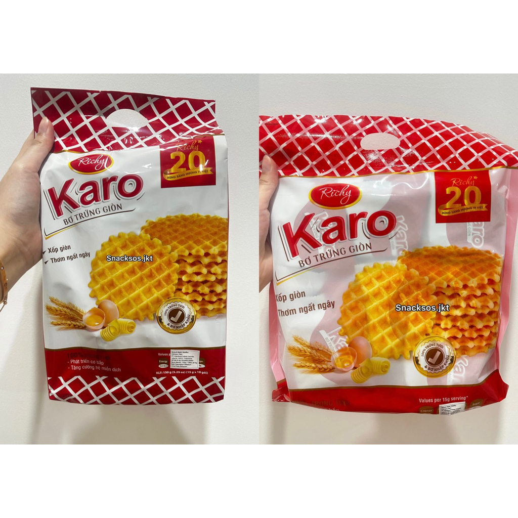 

RICHY KARO WAFFLES CRISPY BUTTER WAFFLE 270GR / 150GR