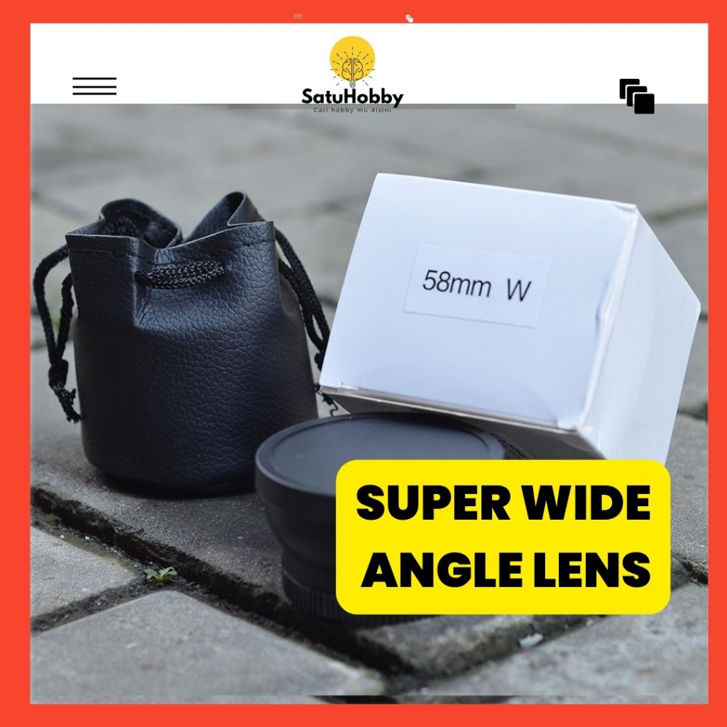 Lensa Wide & Macro 58mm Canon  / 52mm nikon