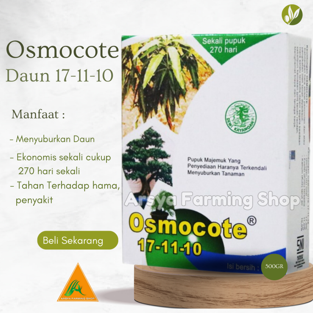 Pupuk Osmocote Dekastar 17-11-10 500gr