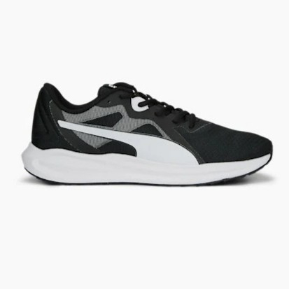 Sepatu Running Puma Twitch Runner Fresh Black White 37798101 BNIB