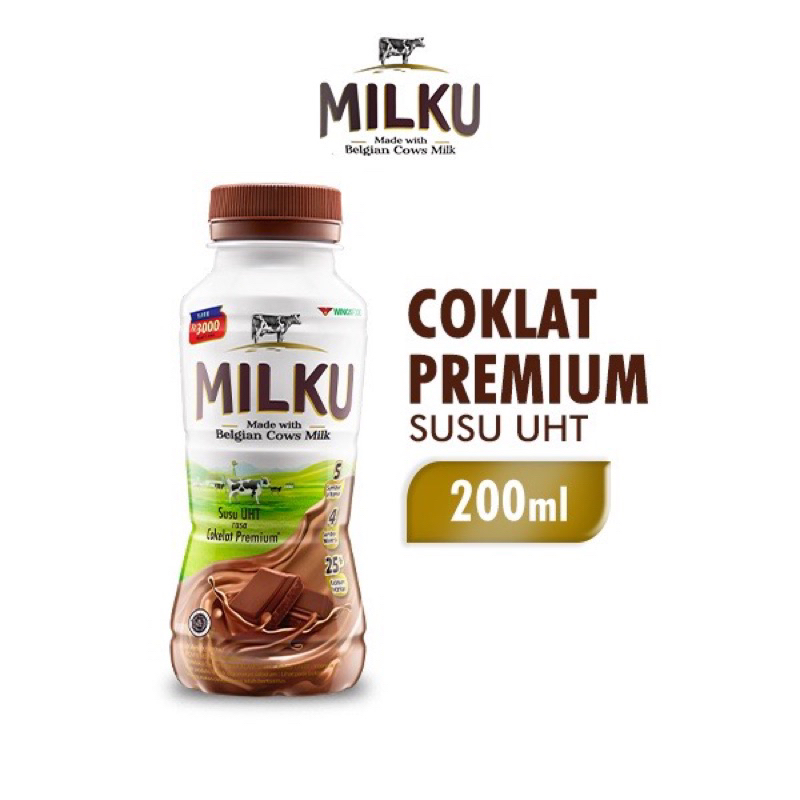 

Milku Susu UHT Cokelat 200mL