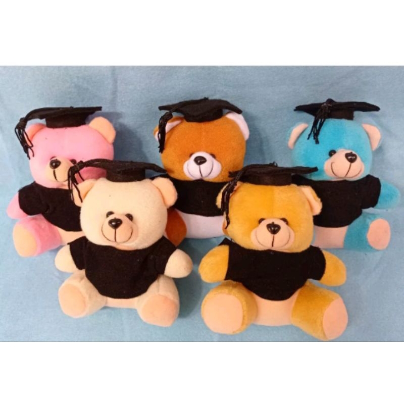 Boneka Wisuda Velboa Mini -/+ 14 15Cm Boneka Buket/Kado Wisuda Boneka Mainan Anak Perempuan