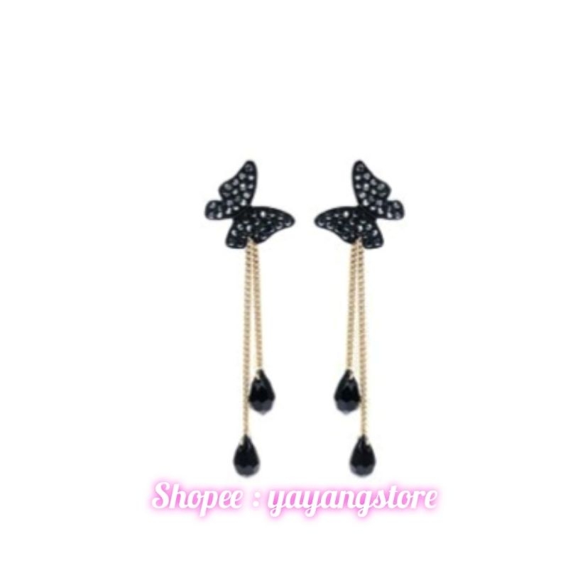 Anting Kupu - Kupu Jurai Panjang / Anting Tassel Kupu Kupu Permata