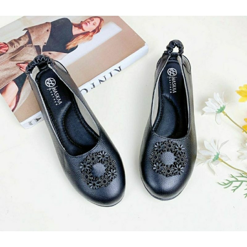 Sepatu Flatshoes Kulit Sapi Wanita