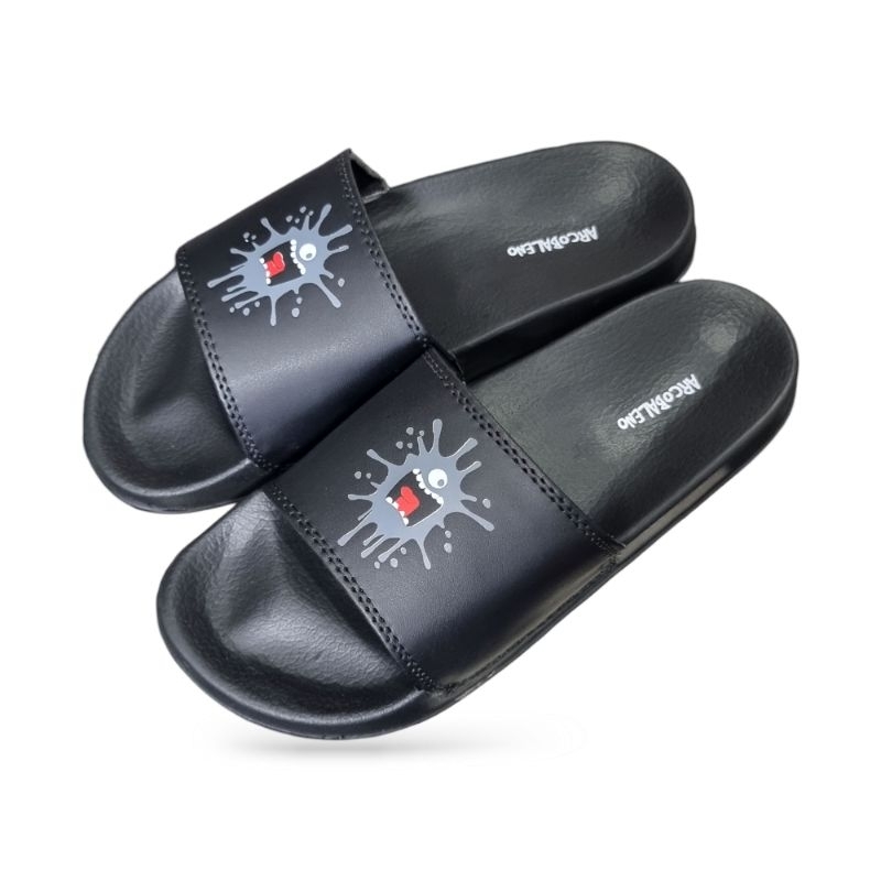 Sandal selop pria sendal slip on sandal Distro sendal slop karet sendal motif sendal slop original