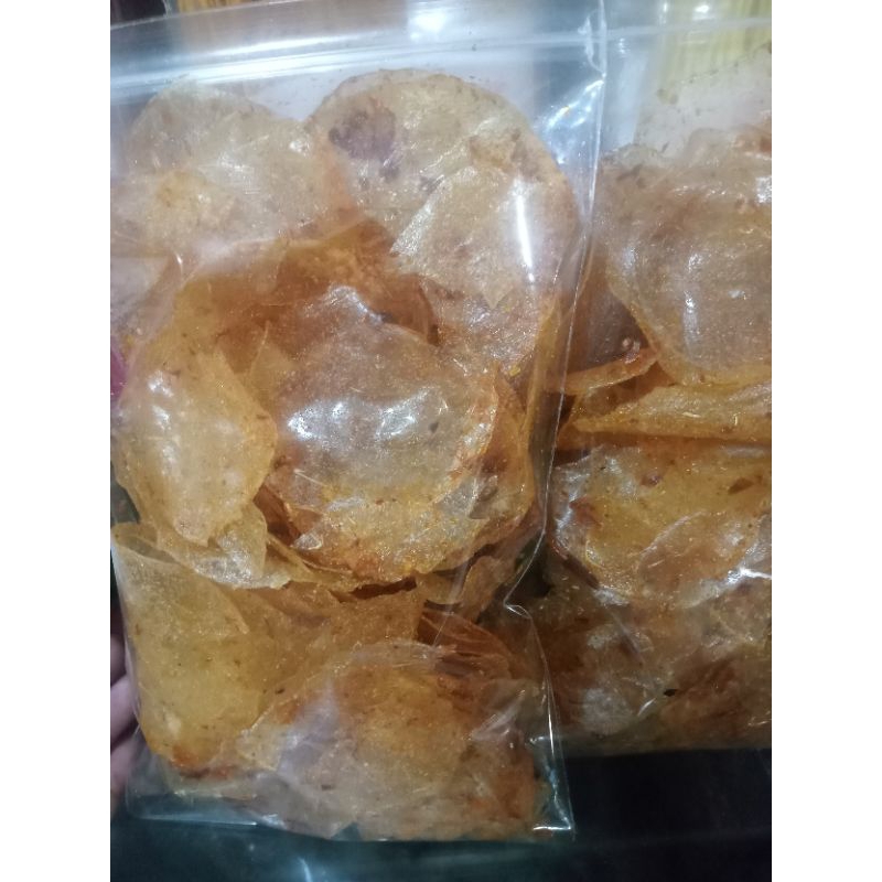 

kripik kaca daun jeruk pedas / keripik beling 100 gram-Snack Cengkareng