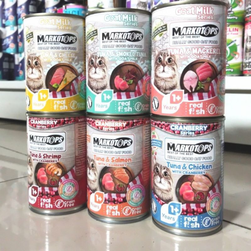 Markotops kaleng 400gr/makanan kucing markotops kaleng