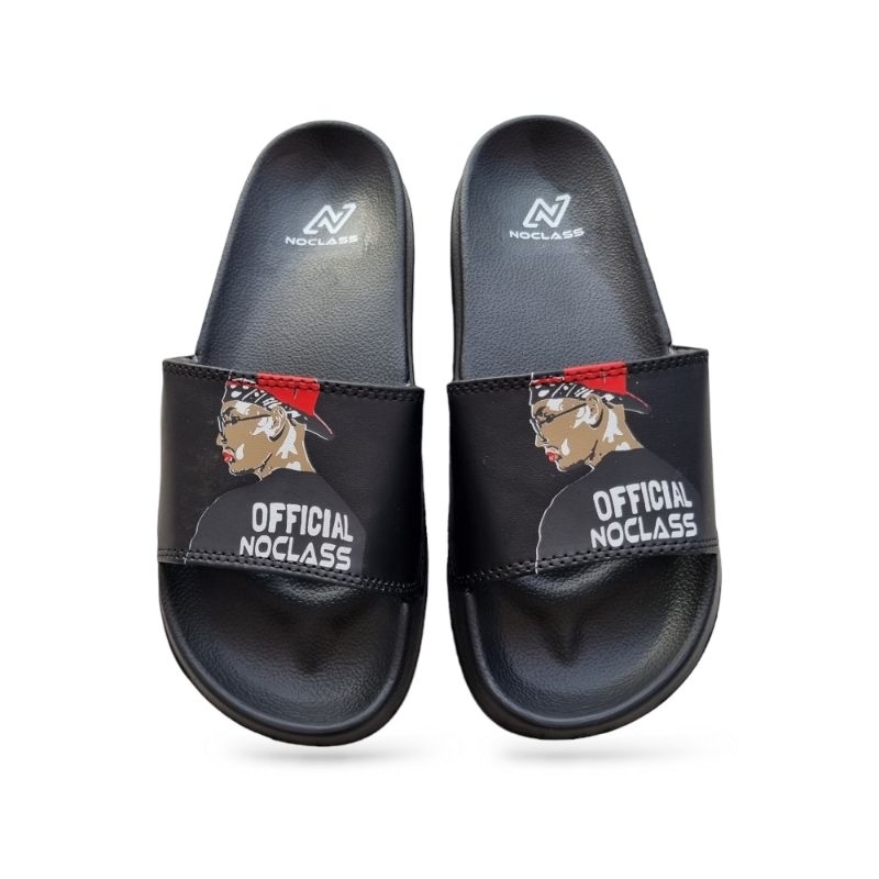 Sandal slop pria sandal slide slip on sandal slop karet sendal jelly slop