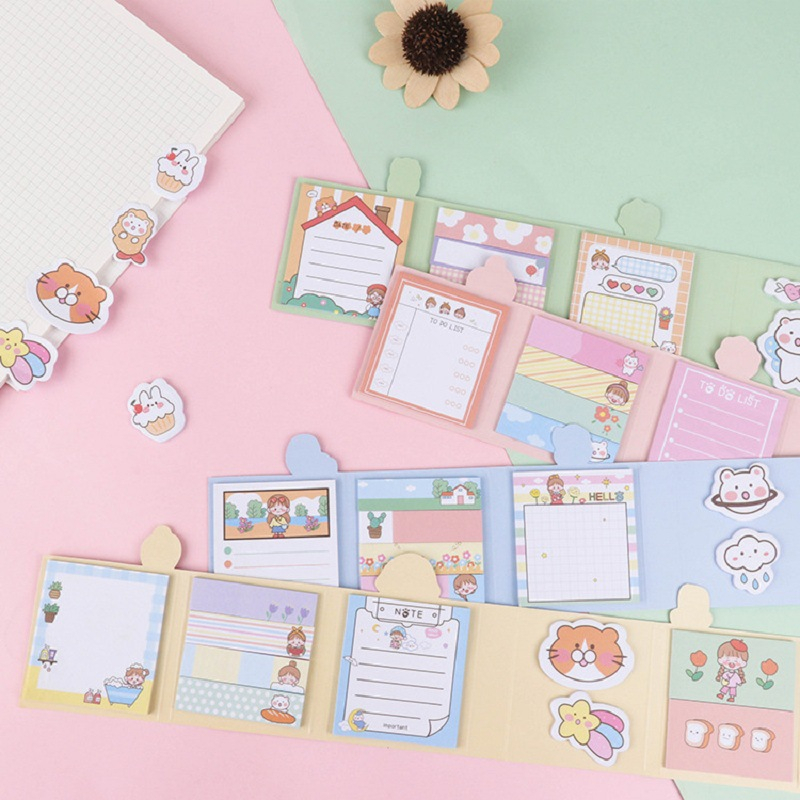 Sticky Notes 1 Set Karakter Cute / Pembatas Buku super Lucu / Sticky Notes