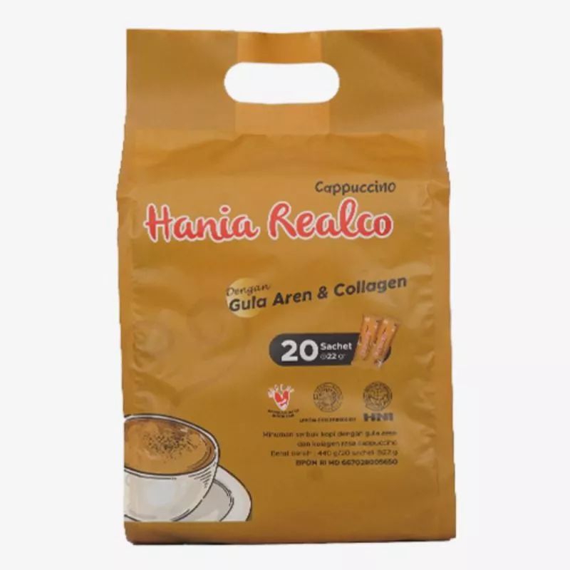 

HANIA REALCO CAPPUCCINO HNI isi 20 sachet