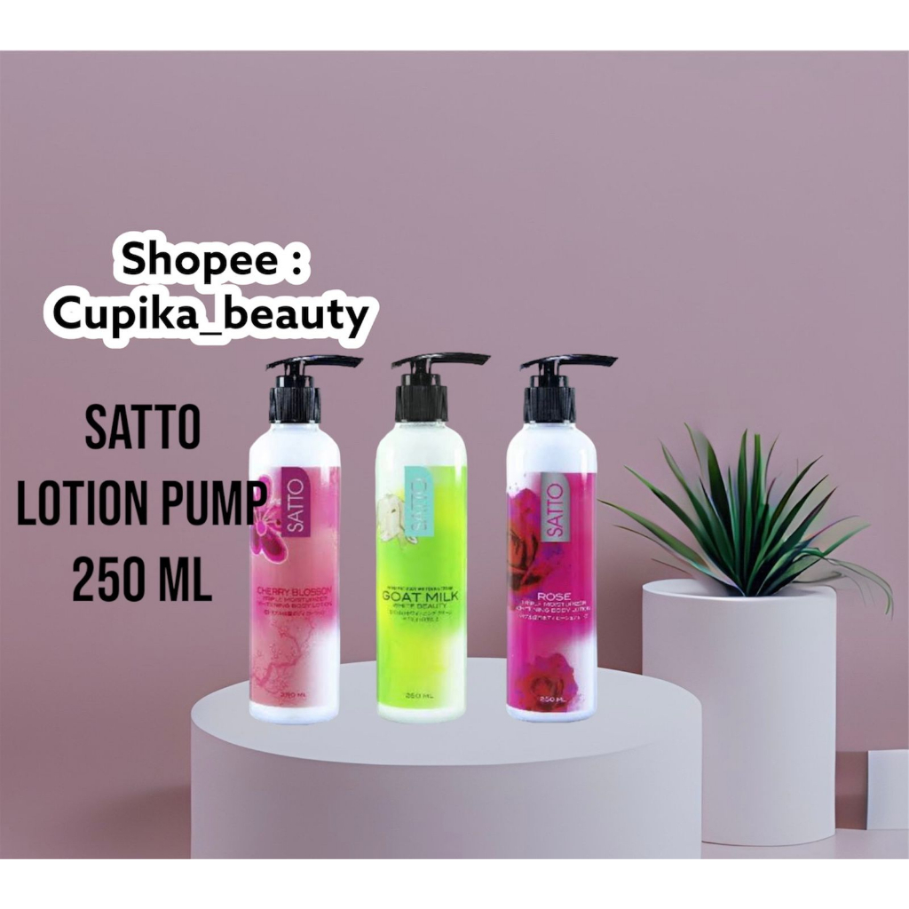 &lt;en&gt; [ 250 ml ] satto handbody lotion besar / satto super whitening / satto triple whitening