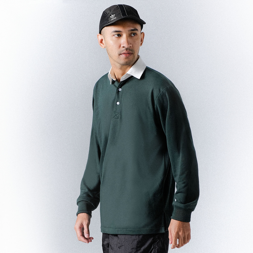 Orca Rugby Polo Shirt Green