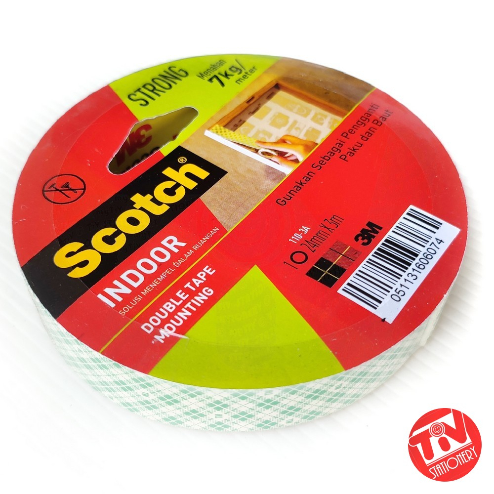 

Double Tape 3M Scotch 110-3A Indoor Mounting Tape 24mm x 3m