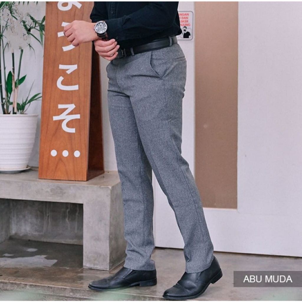 Celana Panjang Formal Pria Slimfit / Celana Kerja / Celana Kantor / Bawahan Pria