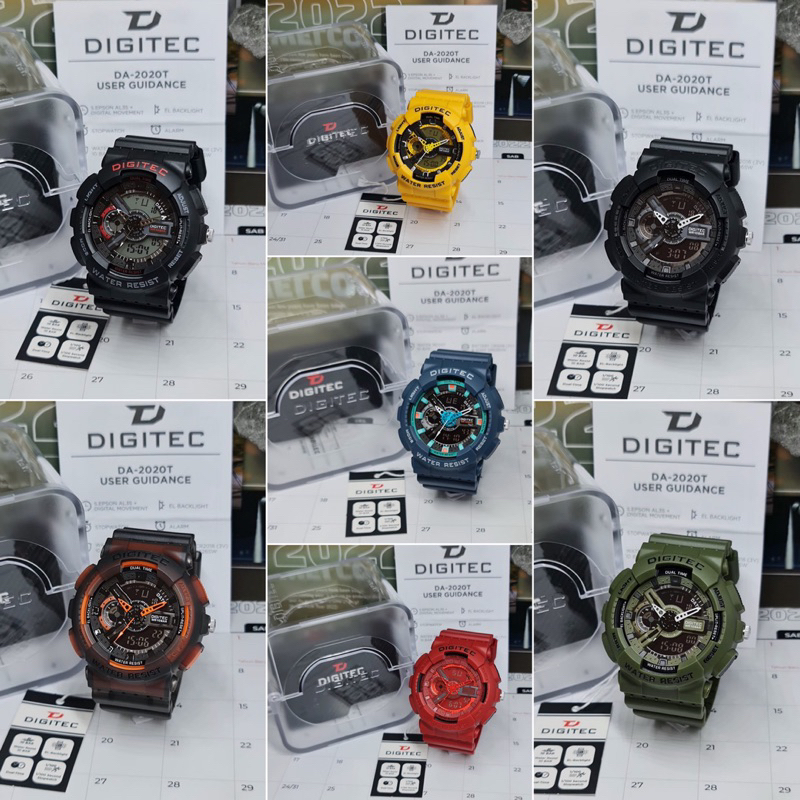 Jam tangan DIGITEC DA 2020 / DA 2020T Original