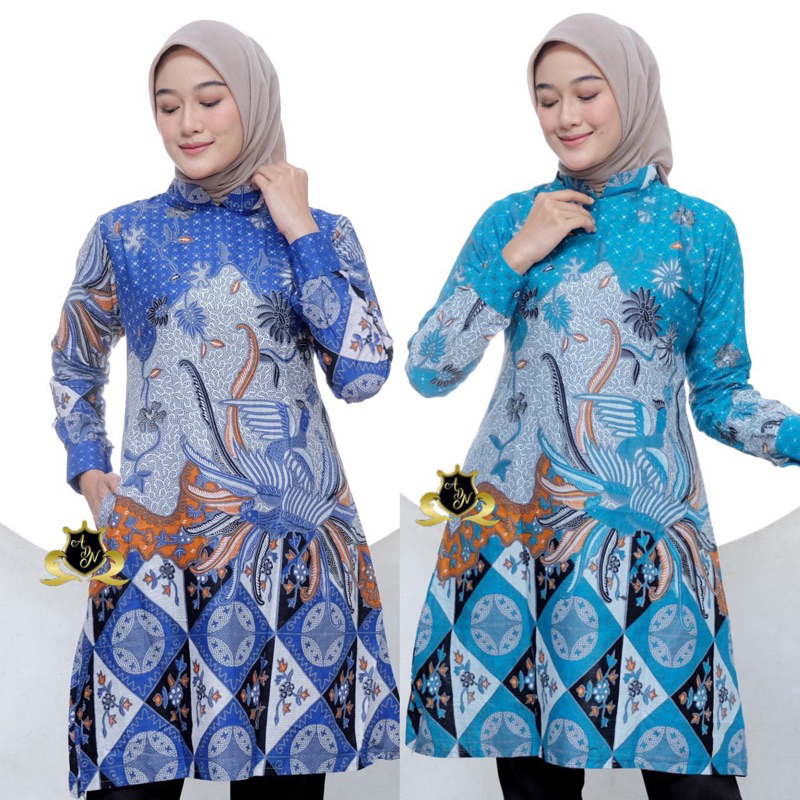 Batik Wanita Tunik ASJ SA Atasan batik modern