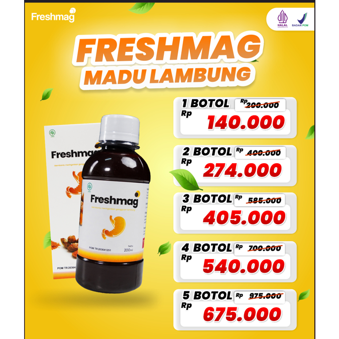 FRESHMAG MADU HERBAL UNTUK SAKIT MAAG