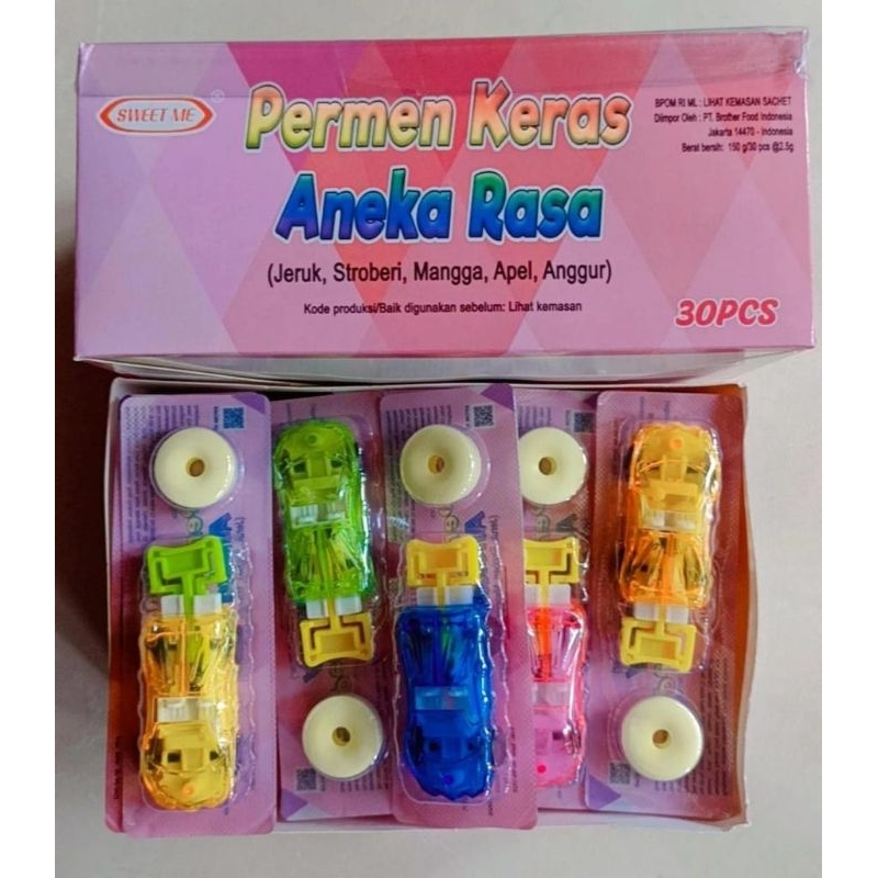 

permen keras mobil isi 30pcs sweet me