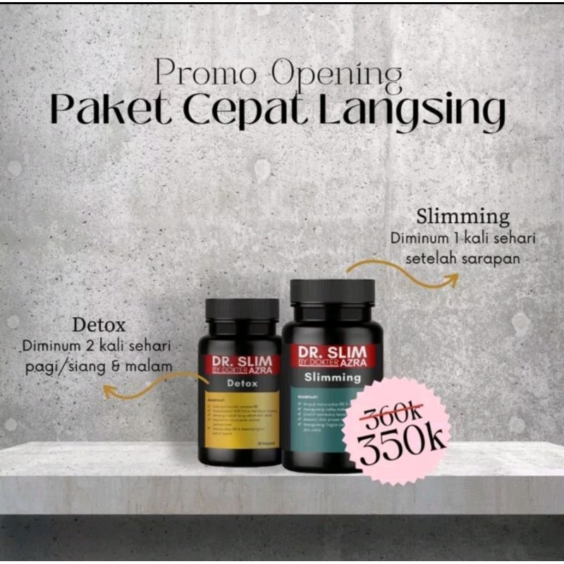 Promo paket cepat langsing DR.SLIM BY DOKTER AZRA