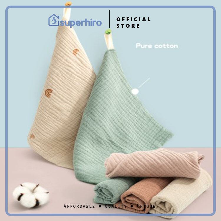 Sapu Tangan Bayi Baby Washlap Premium Pure Cotton Pastel Color