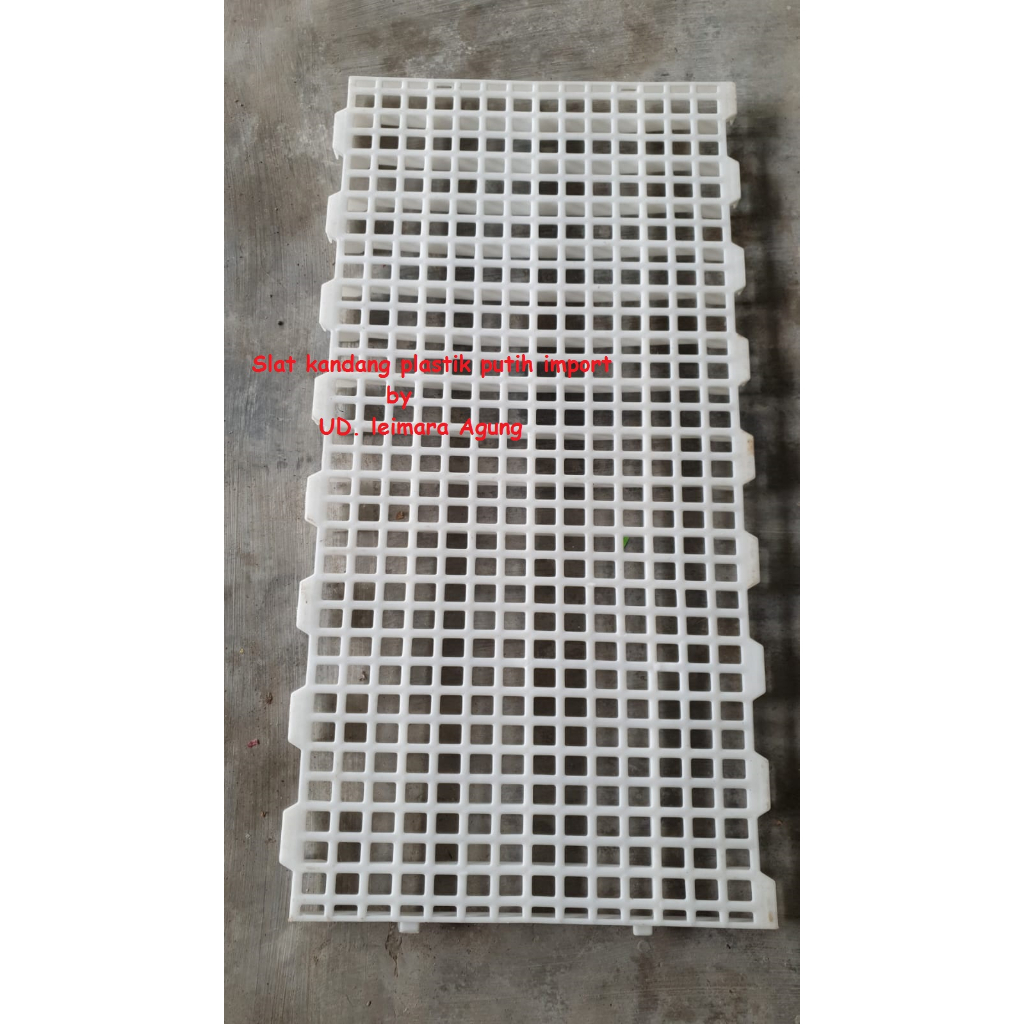 Slat/alas kandang hewan (ayam,bebek,kambing dan unggas lainnya) putih import