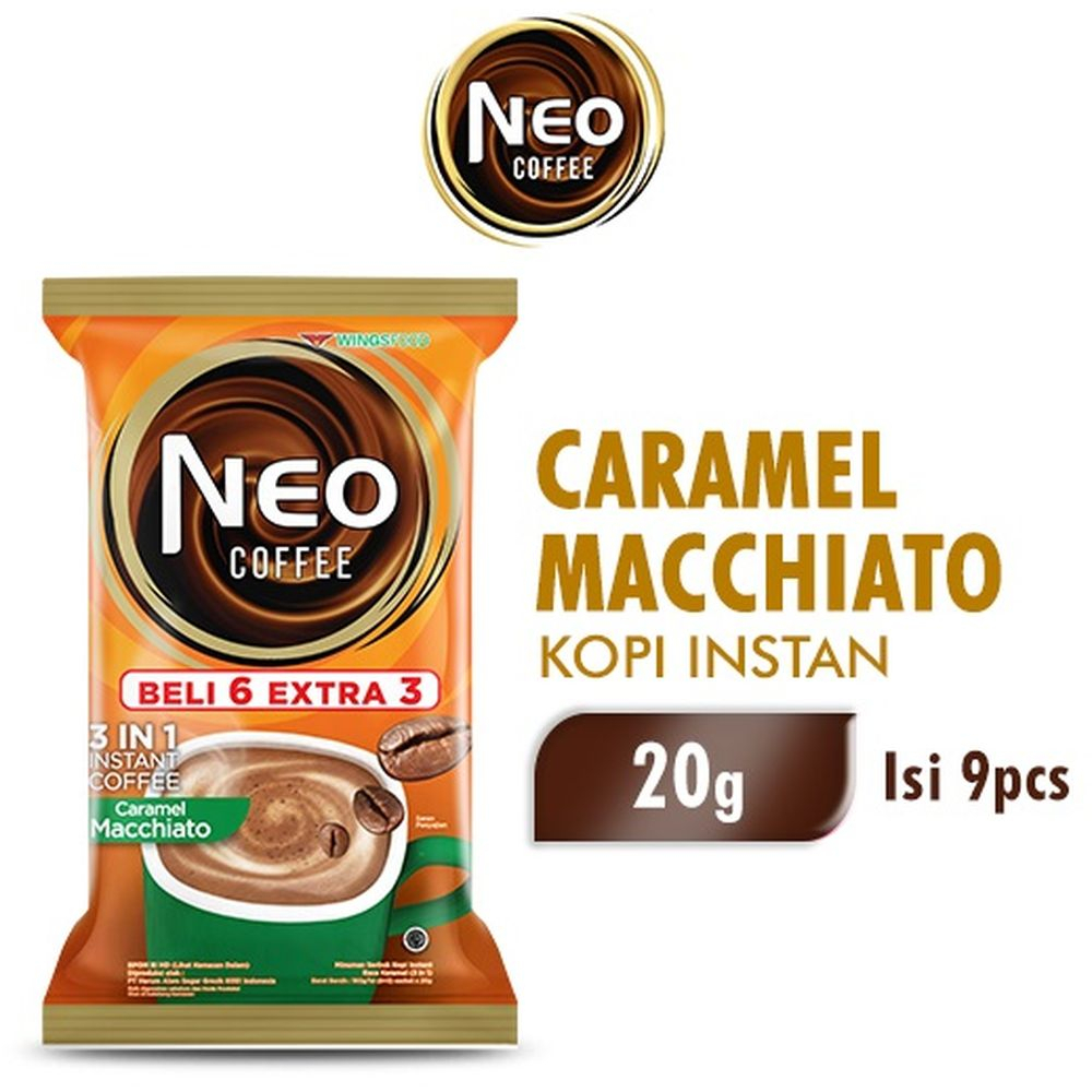 

Neo Coffee Kopi Instant (6+3) Caramel Machiato 180g