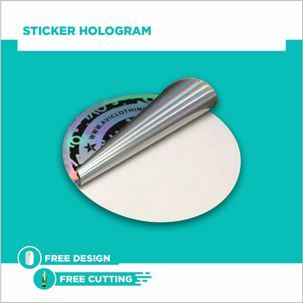 

Stiker Label Brand/kemasan Bahan Hologram A3+