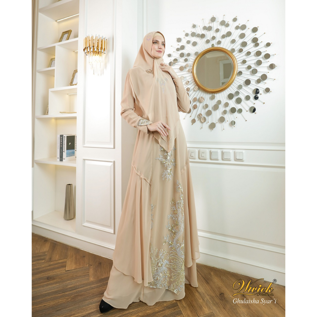 Baju Gamis  Ghulaisha Set Syari  by Wwiek Muslimah