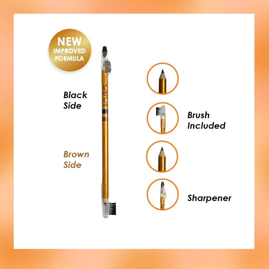 Salsa Eyebrow Pencil 4in1 Black &amp; Brown