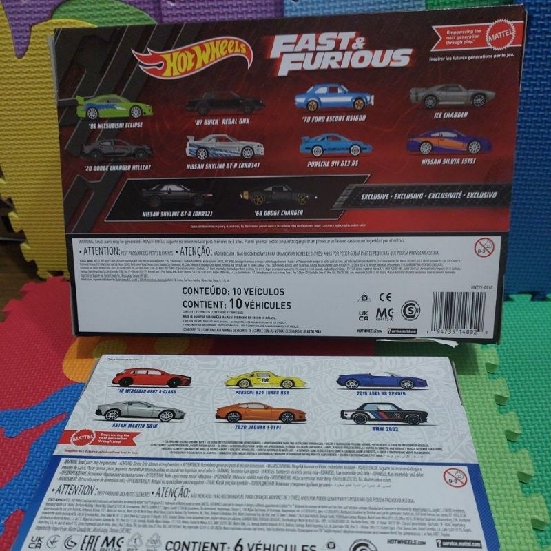 hot wheels fast&amp;furious isi 10 dan hot wheels isi 6 original.