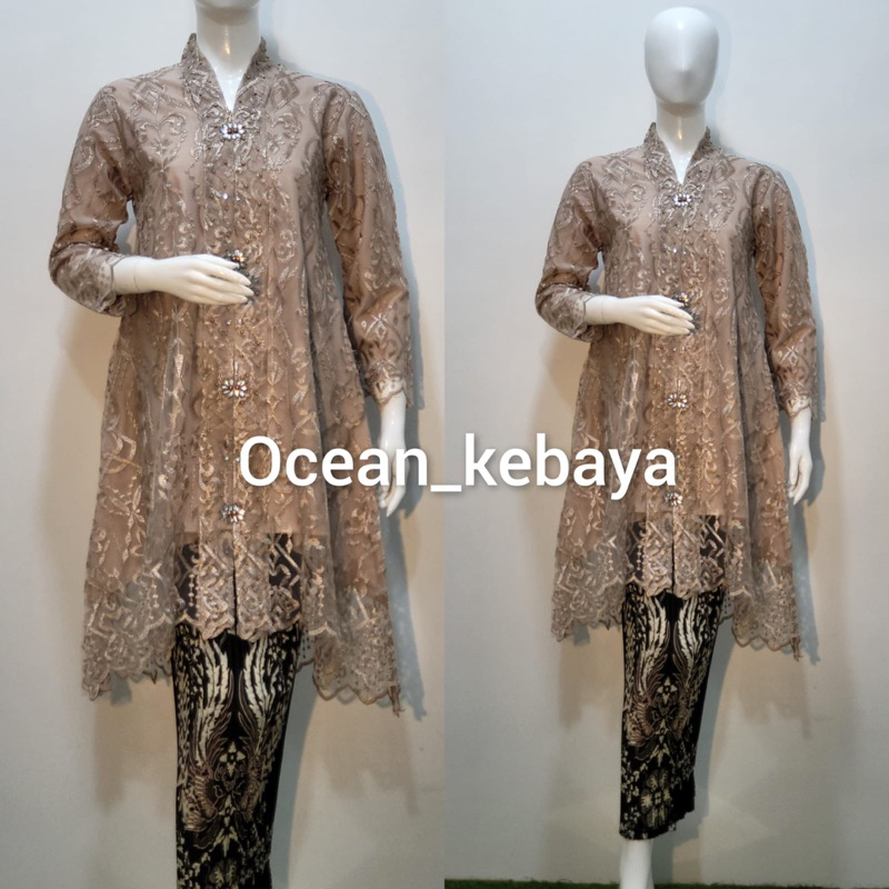 kebaya kartini tulle bordir payet