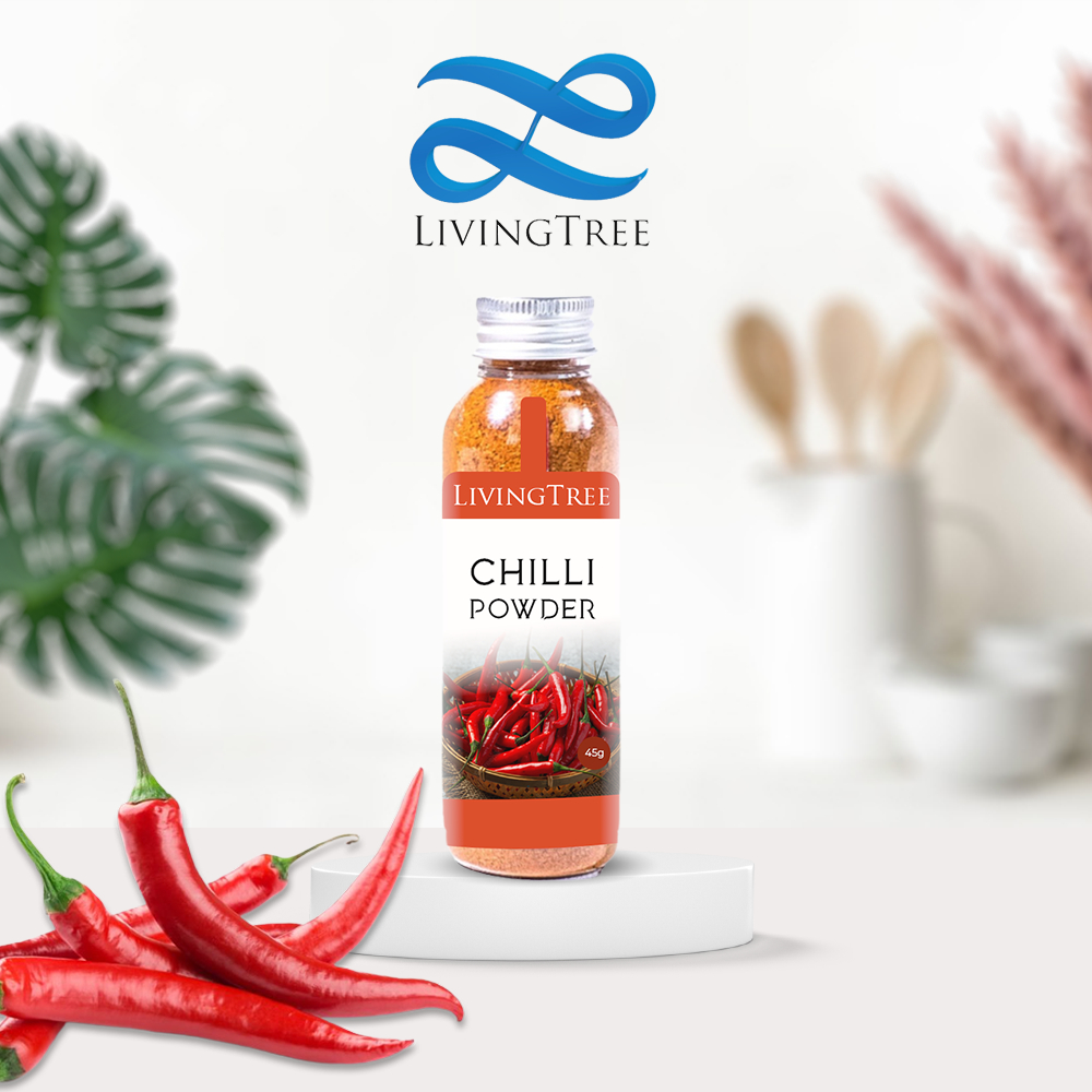 

Bubuk Cabe 45 gr Chili Powder 100% Rempah Alami LivingTree